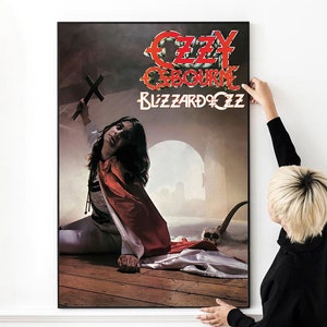 Póster musical de Ozzy Osbourne de Blizzard Of Ozz, impresión fotográfica de alta calidad, lienzo, tela, póster