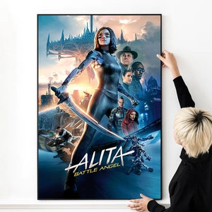 Alita Battle Angel Movie Poster High Quality Print Photo Wall Art Canvas Cloth Multi size