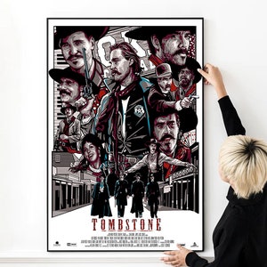 Affiche de film Tombstone, impression de haute qualité, affiche d&#39;art mural, toile, tissu