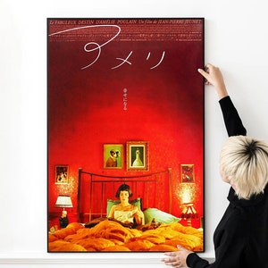 Amelie a letto Poster del film Poster giapponese Stampa di alta qualità Foto Arte murale Tela Tessuto Multi formato per regalo