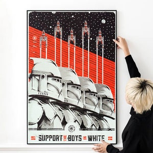 Star Wars propagand kunstwerk '' Support the Boys in White '' Poster High Quality Print Foto Wand Kunst Leinwand Tuch Multi size