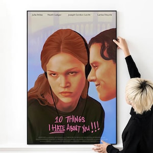 10 Things I Hate About You Movie Poster High Quality Print Photo Wall Art Canvas Cloth Poster Multi size