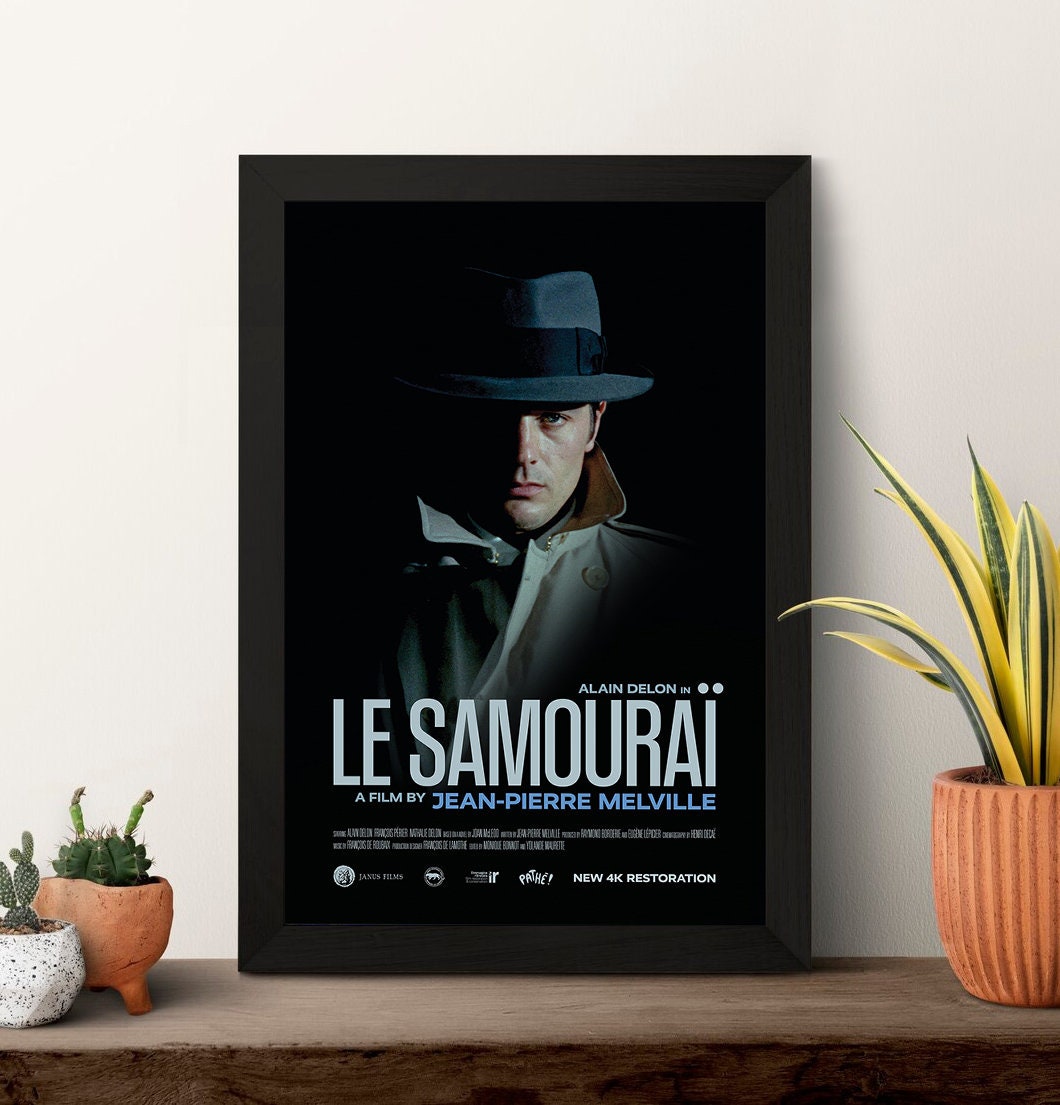 Affiche Cinéma "Le Samouraï" (1967) - Poster Haute Qualité 60x80 Cm - Neuf