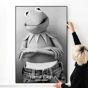 The Muppets Kermit Clein TV-Show Poster Hochwertiger Druck Foto Wand Kunst Leinwand Poster