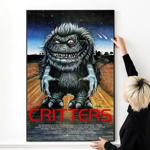 Critters (1986) Classic Horror Movie Poster High Quality Print Photo Wall Art Canvas Cloth Multi size