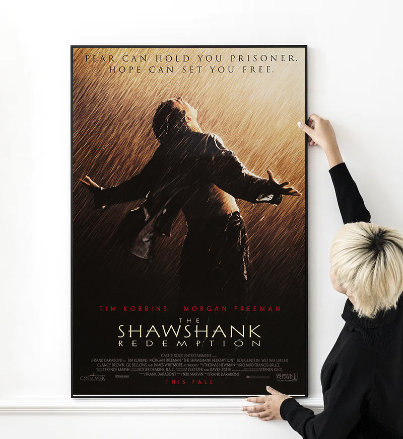 The Shawshank Redemption Movie Poster High Quality Print Photo Wall Art Canvas Cloth Multi size
