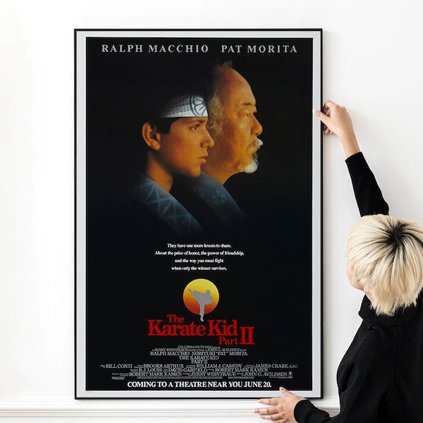 The Karate Kid Part II (1986) Movie Poster High Quality Print Photo Wall Art Canvas Cloth Poster Multi size