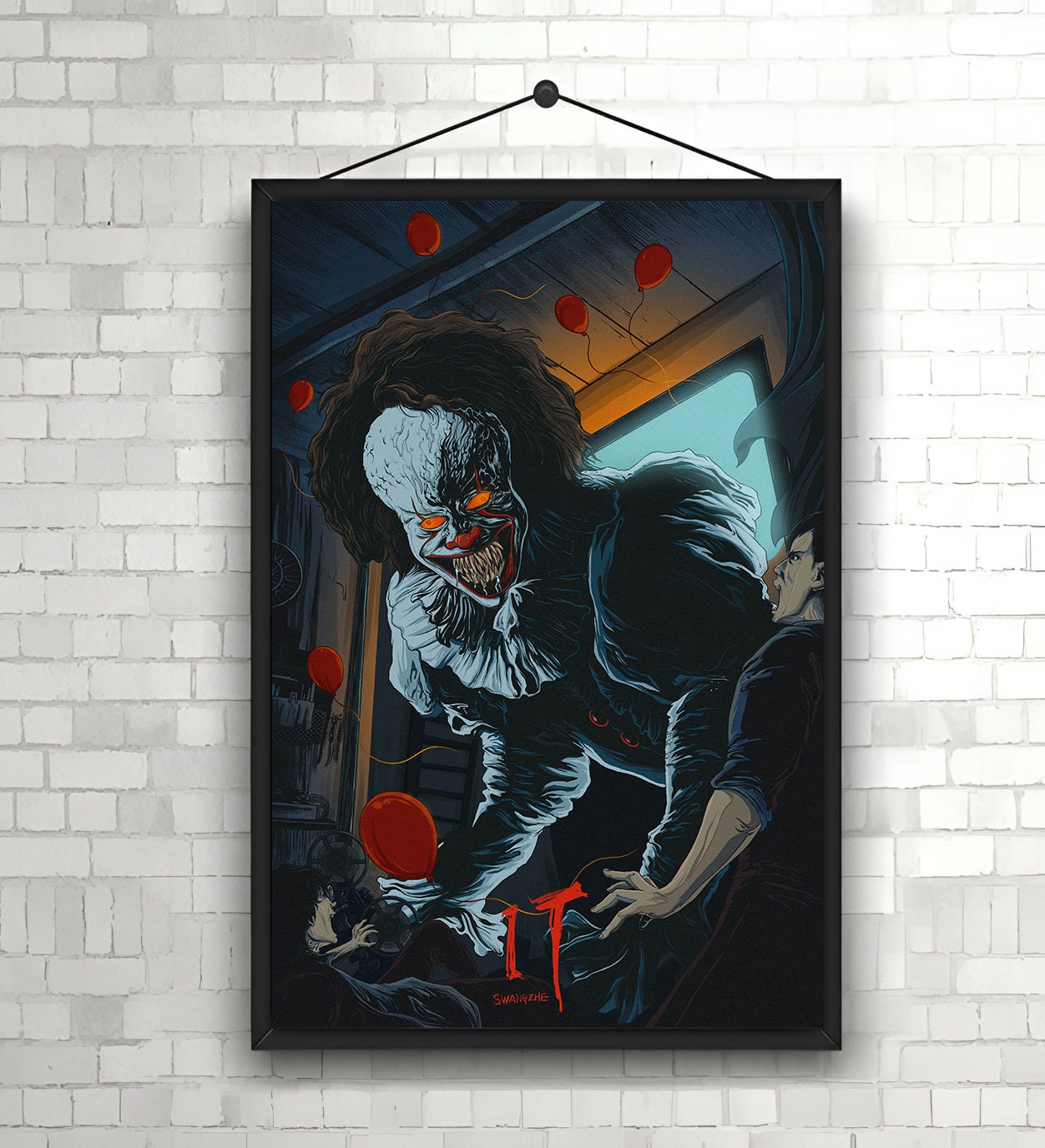 It 2017 Movie Poster Pennywise Poster High Quality Print Photo Wall Art ...