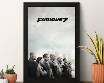 Furious Movie Poster High Quality Print Photo Wall Art Canvas