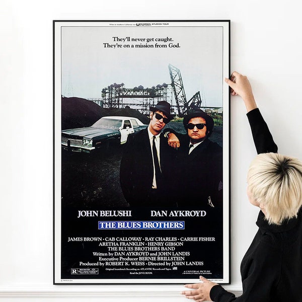 The Blues Brothers Film Poster Hochwertiger Druck Foto Wand Kunst Leinwand Tuch Poster