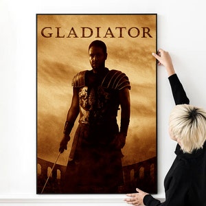 Gladiator Artwork Movie Poster High Quality Print Photo Wall Art Canvas Cloth Multi size for Gift