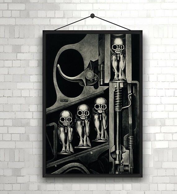 Giger Unique Artwork Alien Xenomorph Universe Birth Machine Pistol