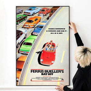 Ferris Bueller&#39;s Day Off Classic Movie Artwork Poster High Quality Print Photo Wall Art Canvas Cloth Multi size