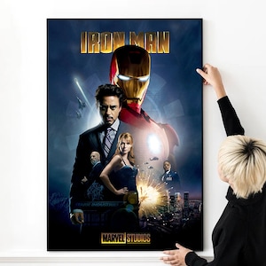 Iron Man Movie Poster High Quality Print Photo Wall Art Canvas Cloth Poster