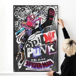 Spider-Man: Across The Spider-Verse Movie Poster High Quality Print Photo Wall Art Canvas Multi pieces Multi size -20x30" Spider-Man Poster