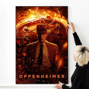 Oppenheimer Movie Poster High Quality Print Photo Wall Art Canvas Cloth Multi size