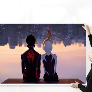 Spider-Man: Across The Spider-Verse Movie Poster Hochwertiger Druck Fotowand Kunst Leinwand Multi-Size-Plakat für Geschenk-Raum-Dekor für Kinder