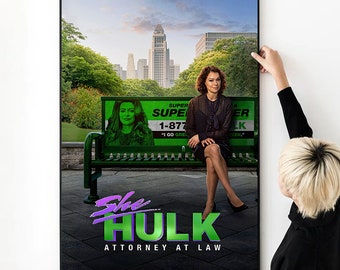 Póster de la película She-Hulk: Abogada (2022), impresión fotográfica de alta calidad, lienzo, tela, varios tamaños