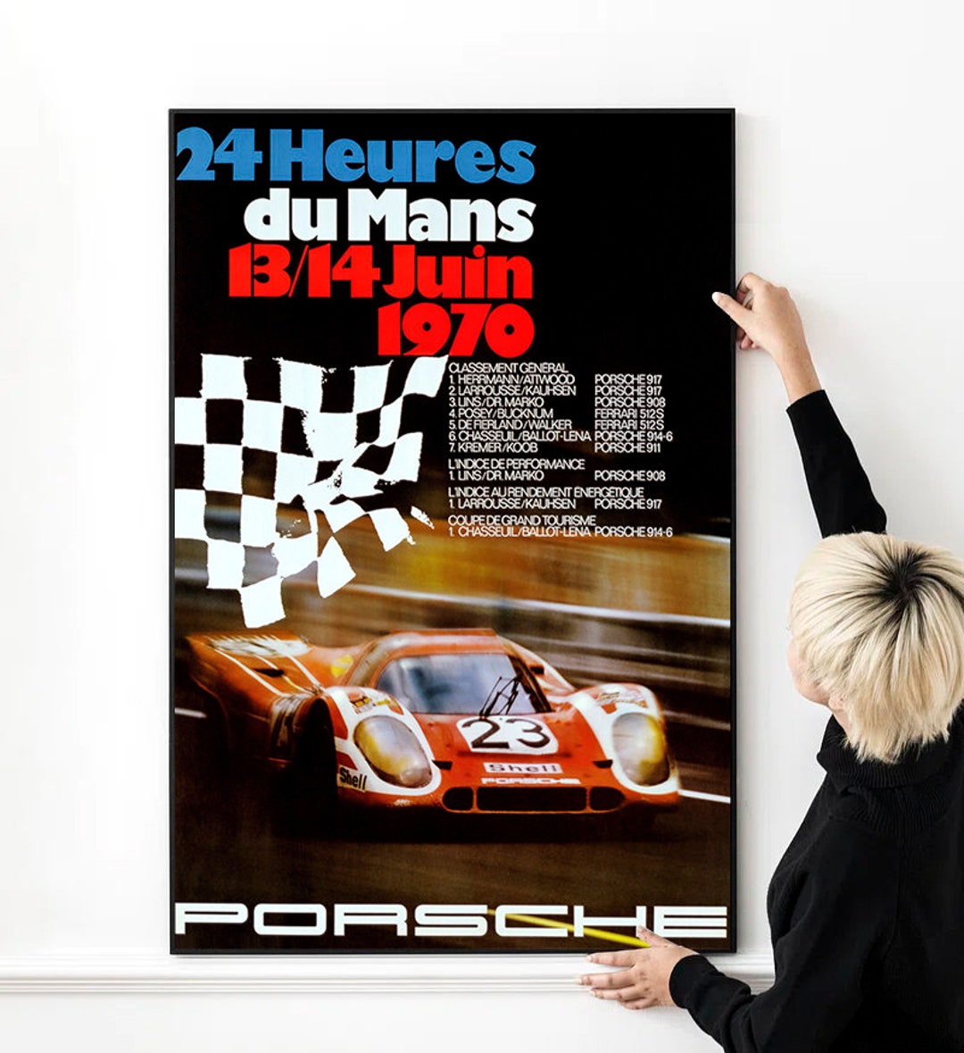 24 hours Le Mans 1984 Original Racing Poster- Lancia - Martini | David Pollack Vintage Posters 24 hours Le Mans 1984 Original Racing Poster- Lancia - Martini | David Pollack Vintage Posters