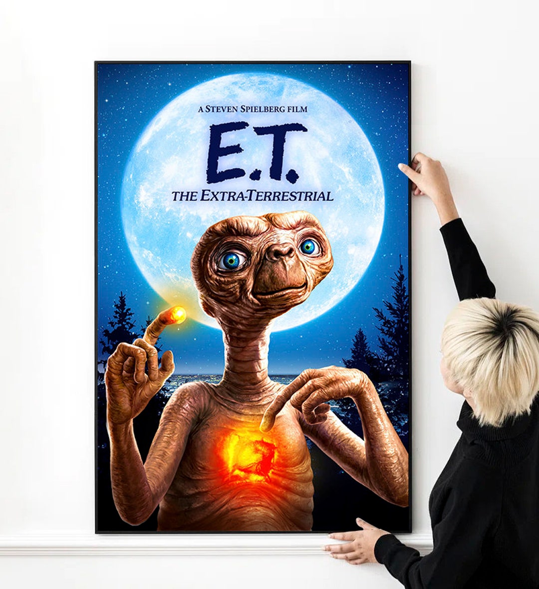 E.T. the Extra-terrestrial Movie Poster High Quality Print Photo