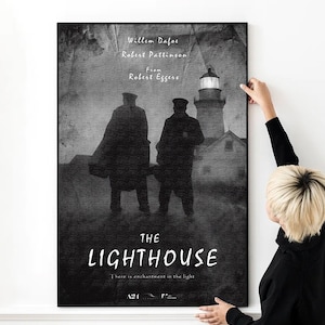 The Lighthouse Movie Poster High Quality Print Photo Wall Art Canvas Cloth Multi size