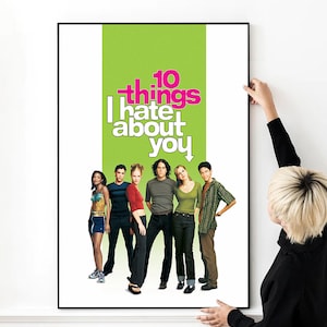 10 Things I Hate About You Romance Movie Poster High Quality Print Photo Wall Art Canvas Cloth Multi size