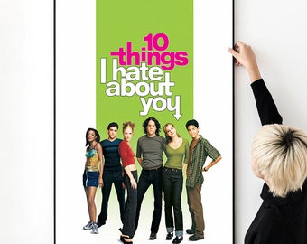 10 Things I Hate About You Romance Movie Poster High Quality Print Photo Wall Art Canvas Cloth Multi size