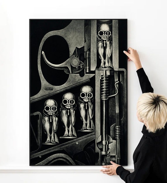 Giger Unique Artwork Alien Xenomorph Universe Birth Machine Pistol