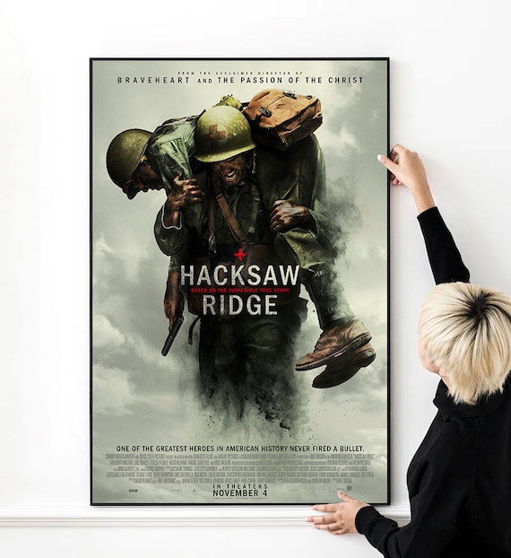 Buy Hacksaw Ridge Movie Poster High Quality Print Photo Wall Art Canvas Cloth Multi Size Online in India Etsy