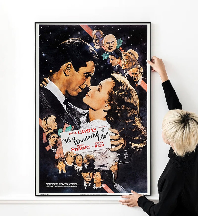 Its A Wonderful Life Movie Poster High Quality Print Photo Wall Art Its ...