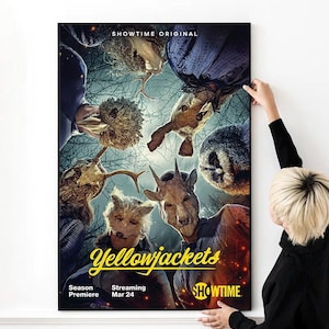 Yellowjackets Horrorfilm Poster Hochwertiger Druck Foto Wand Kunst Leinwand Tuch Multi size