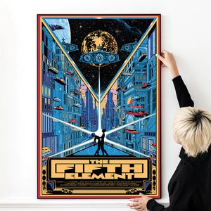 The Fifth Element Movie Poster High Quality Print Photo Wall Art Canvas Cloth Multi size