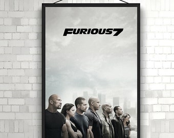 Furious Movie Poster High Quality Print Photo Wall Art Canvas Cloth Multi  size