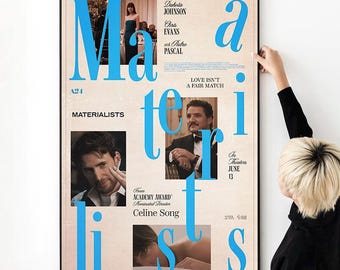 マテリアリスト映画ポスター - 高品質キャンバスアートプリント - 部屋
