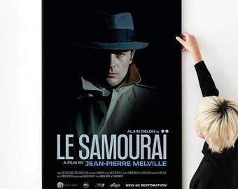 Le Samourai (1967) Alain Delon affiche de film impression haute qualité photo art mural toile tissu multi tailles