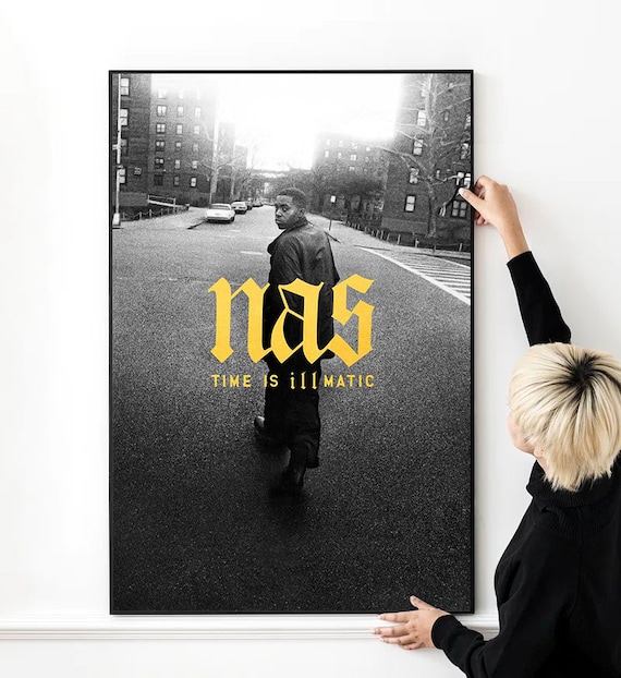 Nas Time is Illmatic, Nas Music Poster High Quality Print Photo