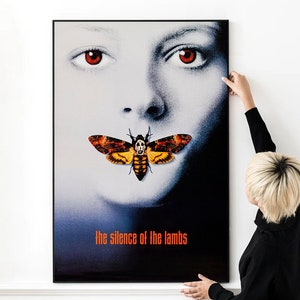 Das Schweigen der Lämmer Movie Poster High Quality Print Foto Wand Kunst Leinwand Tuch Multi size