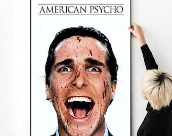 American Psycho Movie Poster High Quality Print Photo Wall Art Silk Multi size