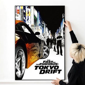 Poster del film Fast and the Furious Tokyo Drift, stampa di alta qualità, foto artistica da parete, tela, multiformato