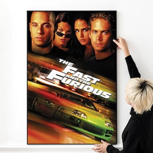 Póster de la película Rápido y Furioso, impresión fotográfica de alta calidad, lienzo para pared, varios tamaños