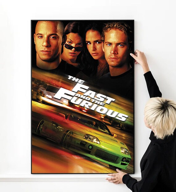 thumbnail image 2 of Fast And The Furious Movie Poster - 11x17, Vin Diesel & Paul Walker, Reproduction 2 of 3