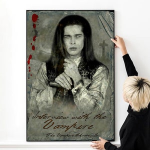 Interview with the Vampire Movie Poster High Quality Print Photo Wall Art Canvas Cloth Brad Pitt Poster