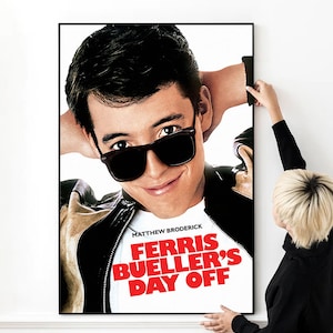 Ferris Bueller&#39;s Day Off Classic Movie Poster High Quality Print Photo Wall Art Canvas Cloth Multi size