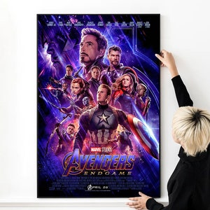 Avengers: Endgame Movie Poster Hochwertiger Druck Foto Wand Kunst Leinwand Tuch Multi size