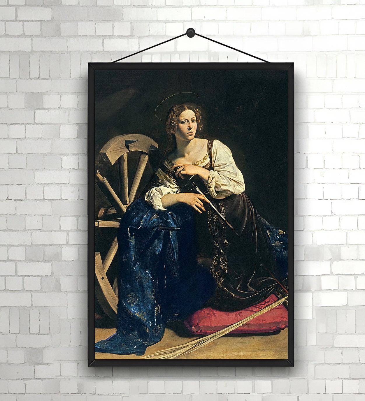 Caravaggio Saint Catherine Alexandria High Quality Print Photo Wall Art ...