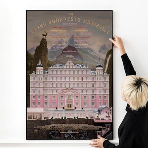 The Grand Budapest Hotel Movie Poster High Quality Print Photo Wall Art Canvas Cloth Multi size for Gift