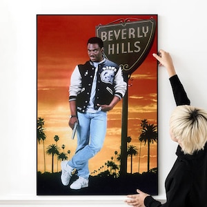 Póster de la película Beverly Hills Cop, impresión fotográfica de alta calidad, lienzo para pared, varios tamaños