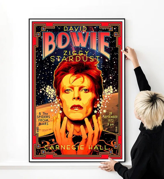 David Bowie Vintage Rock Music Poster High Quality Print Photo