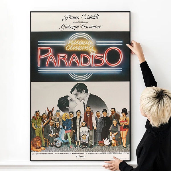 Cinema Paradiso Movie Poster High Quality Print Photo Wall Art Canvas Cloth Poster