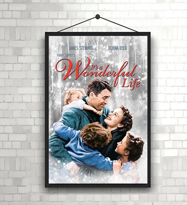 Its A Wonderful Life Movie Poster High Quality Print Photo Wall Art Its ...